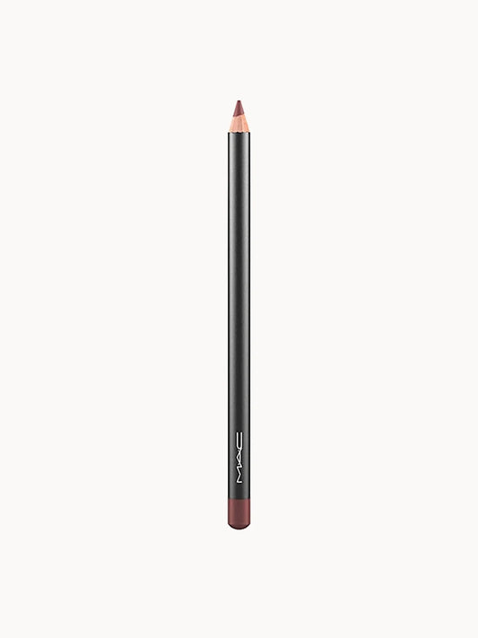 Mac Cosmetics MAC Lip Pencil - Mahogany, black wooden lip pencil with silver MAC lettering and reddish-brown tip