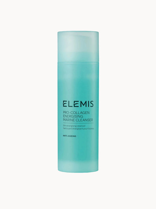Elemis Pro-Collagen Energising Marine Cleanser 150ml in a frosted tube with gold cap.