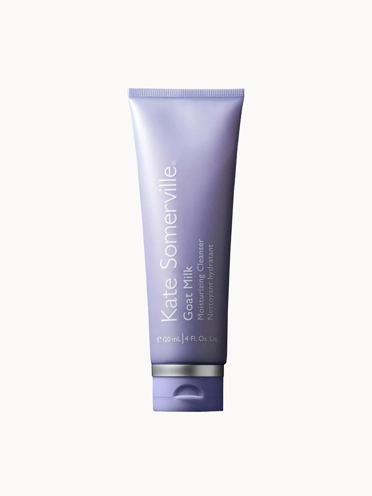 Kate Somerville Goat Milk Moisturising Cleanser 120ml, white bottle with a pump dispenser and Kate Somerville branding in simple dark lettering