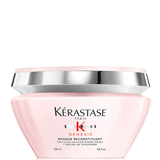 Kérastase Genesis Masque Reconstituant Hair Mask 200ml dark bottle with gold Kérastase branding
