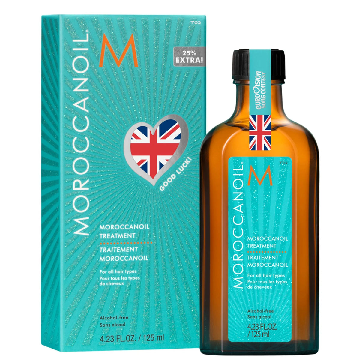 Moroccanoil Treatment Original Hair Oil 100ml signature amber glass bottle with blue and gold label