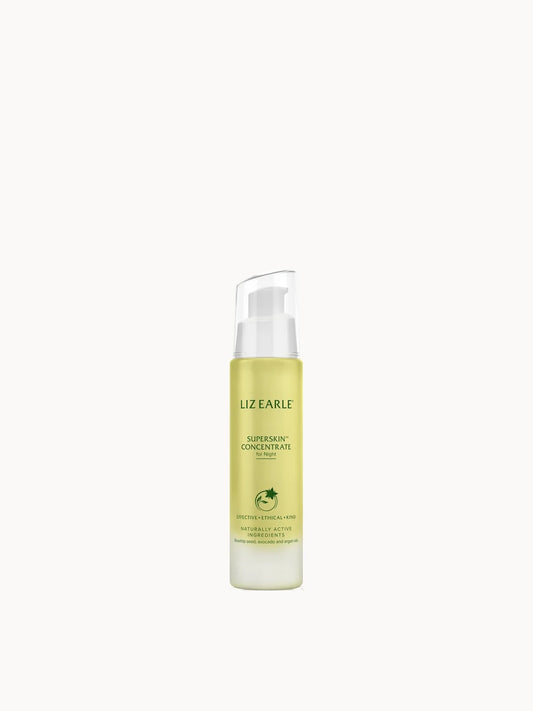 Liz Earle Superskin Concentrate 28ml Bottle, glass bottle with branded label
