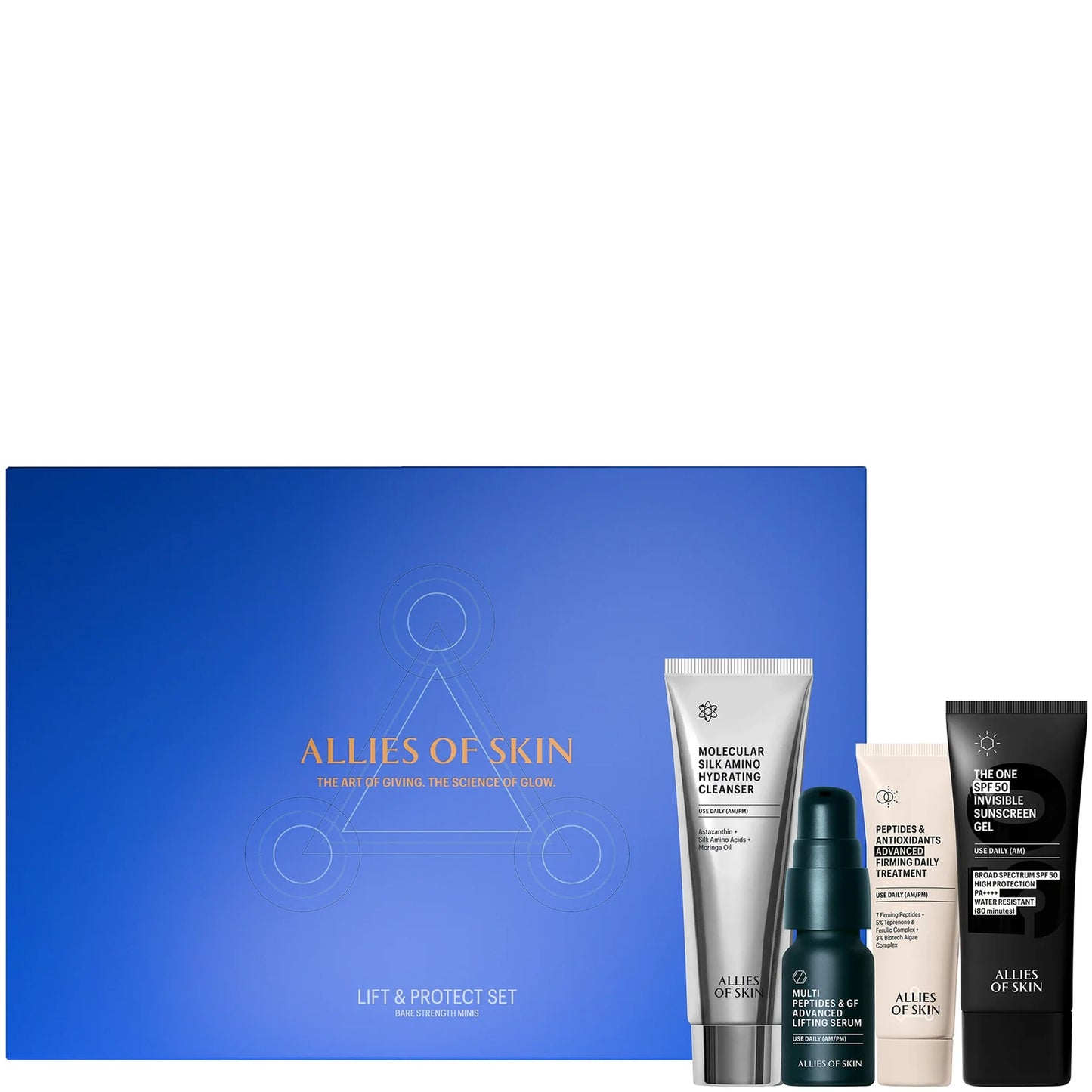 Allies of Skin Lift & Protect Routine Anti Aging Skincare Kit - Box Damage | Pop Up Beauty