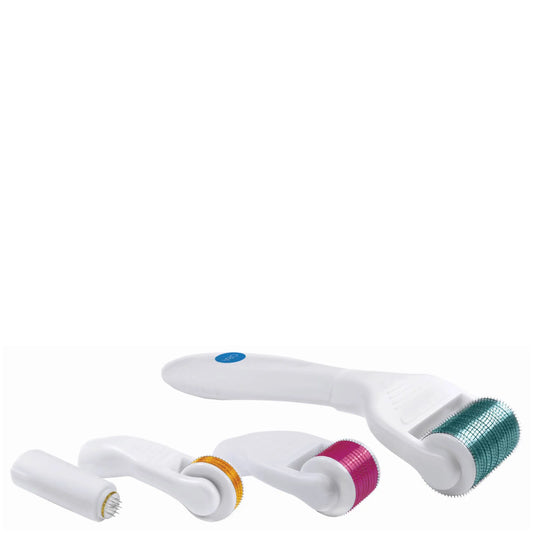 BEAUTY ORA MICRONEEDLE FACE AND FULL BODY ROLLER KIT (5 PIECE KIT) by BeautyOra — genuine product, minor packaging flaw, unused formula.