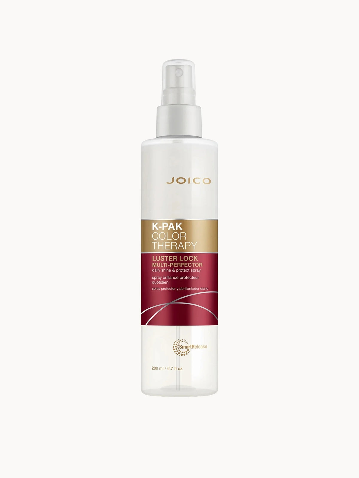 Joico K-Pak Color Therapy Luster Lock Spray 200ml, purple and silver spray bottle