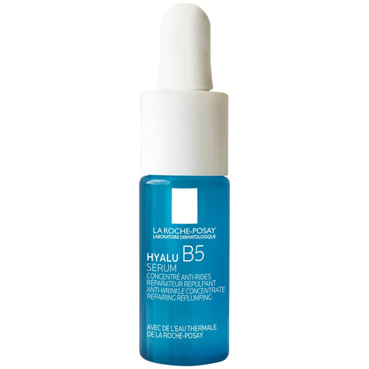 La Roche-Posay Hyalu B5 Mini Serum 10ml, mini hydrating serum with hyaluronic acid and vitamin B5.