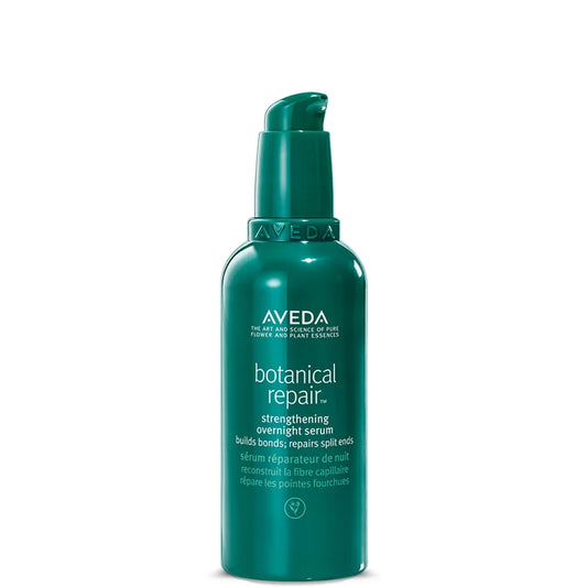 Aveda Botanical Repair Strengthening Overnight Serum 100ml brown bottle with pump dispenser and botanical label