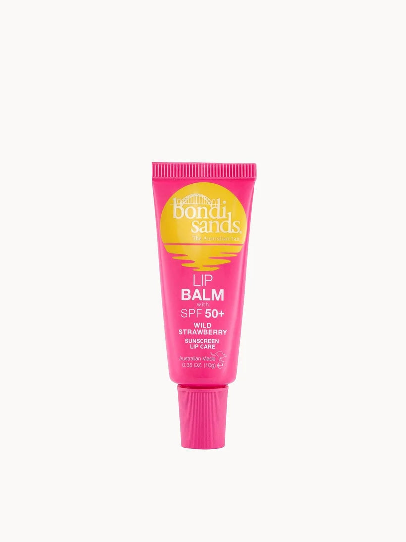 Bondi Sands SPF 50+ strawberry lip balm boxed