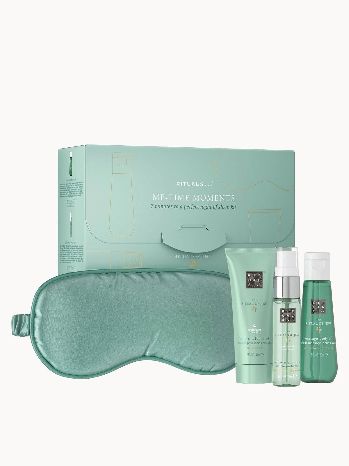 Rituals The Ritual of Jing Me-Time Set, lilac gift box with four mini lavender-themed bottles
