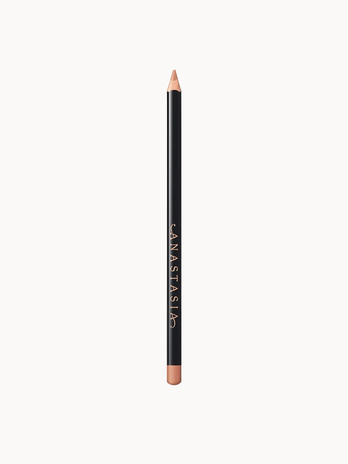 Anastasia Beverly Hills Lip Liner - Caramel, slim black pencil with gold cap and ABH logo