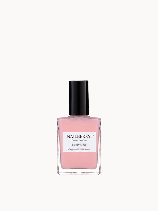 Nailberry L'Oxygene Nail Lacquer - Elegance, glass nail lacquer bottle with black cap