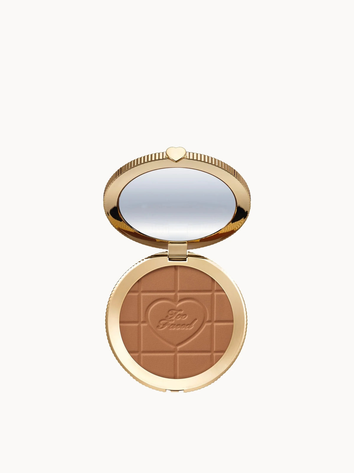 Too Faced Chocolate Soleil Matte Blurring Bronzer 8g - Milk Chocolate, pressed powder compact