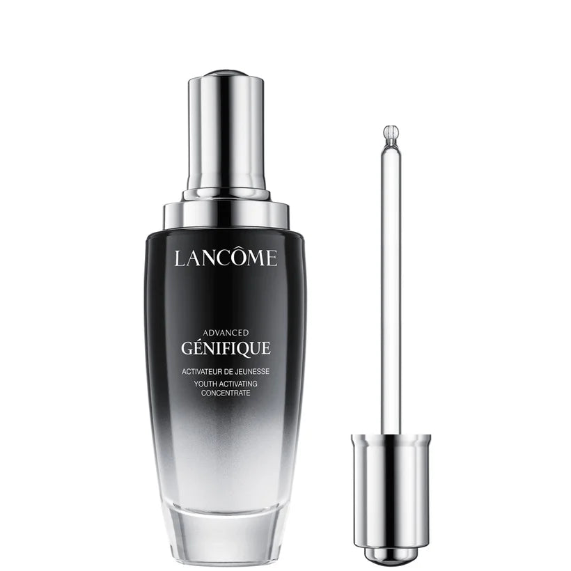 Lancôme Advanced Génifique Youth Activating Serum 100ml black gradient bottle with dropper and silver logo
