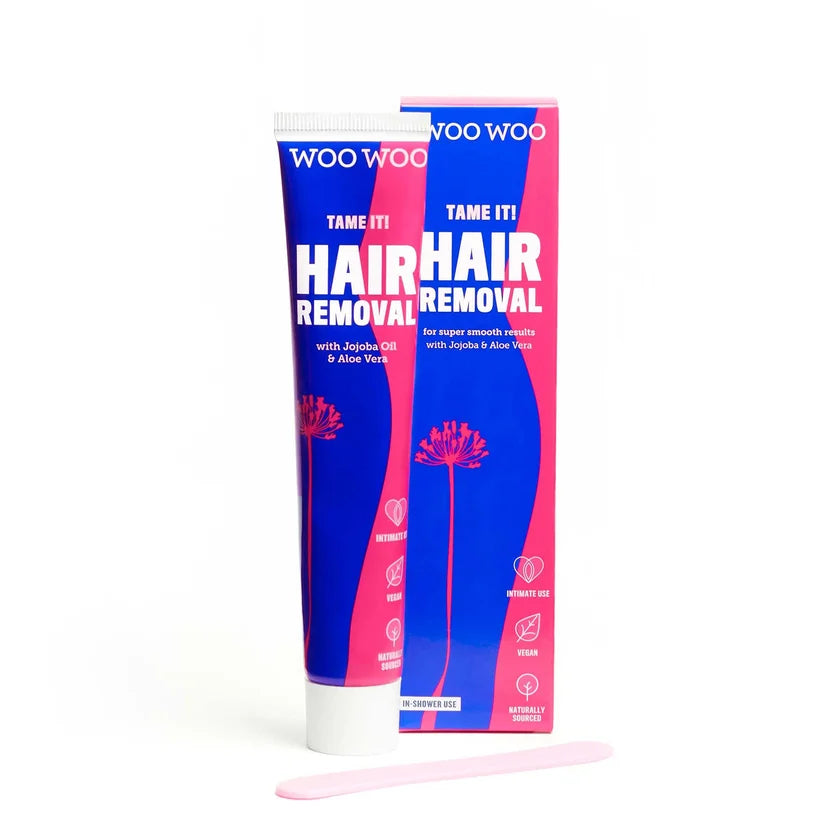 WooWoo Tame It! Vegan In Shower Hair Removal 100ml hair removal tube packaging