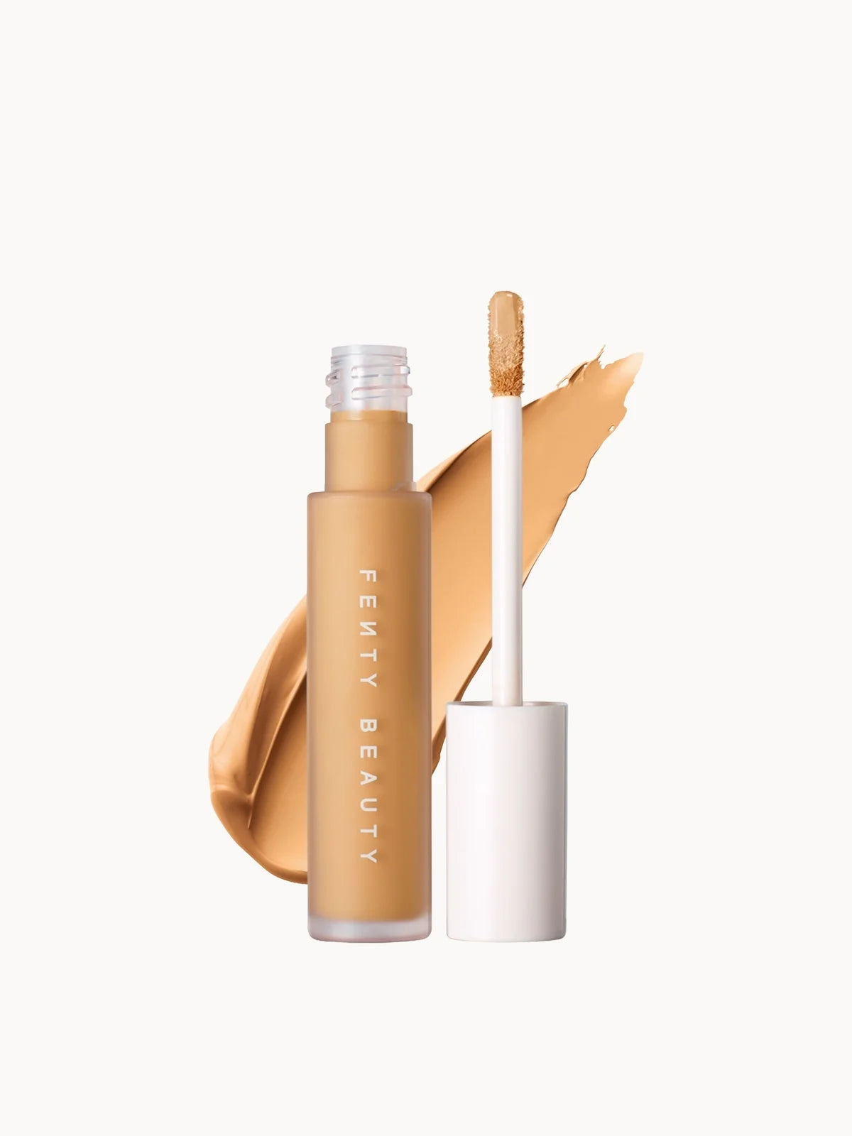Fenty Beauty Pro Filt'R Instant Retouch Concealer - 250, frosted concealer tube with black cap and doe-foot wand