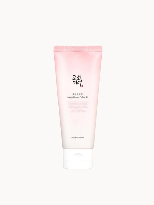 Beauty Of Joseon Apricot Blossom Peeling Gel 100ml, pink tube with floral design