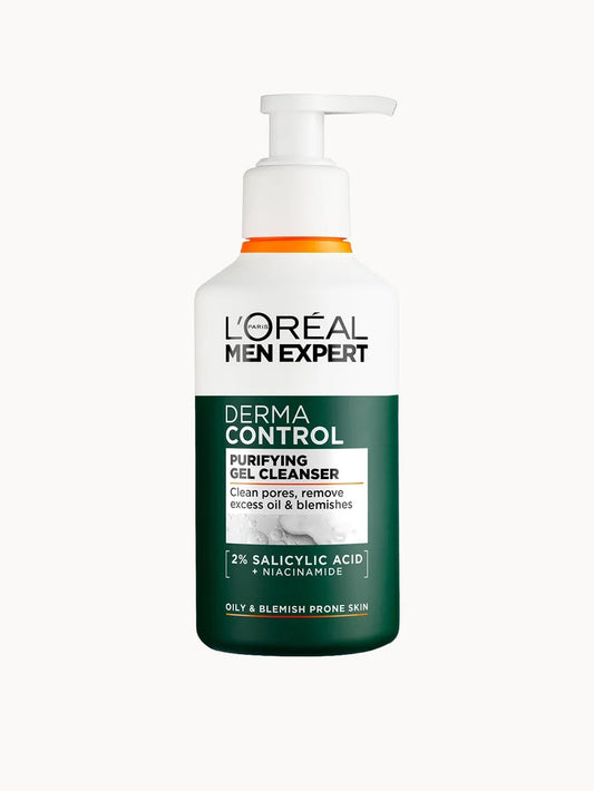 L'OrÃ©al Men Expert Derma Control purifying cleansing gel 260ml bottle