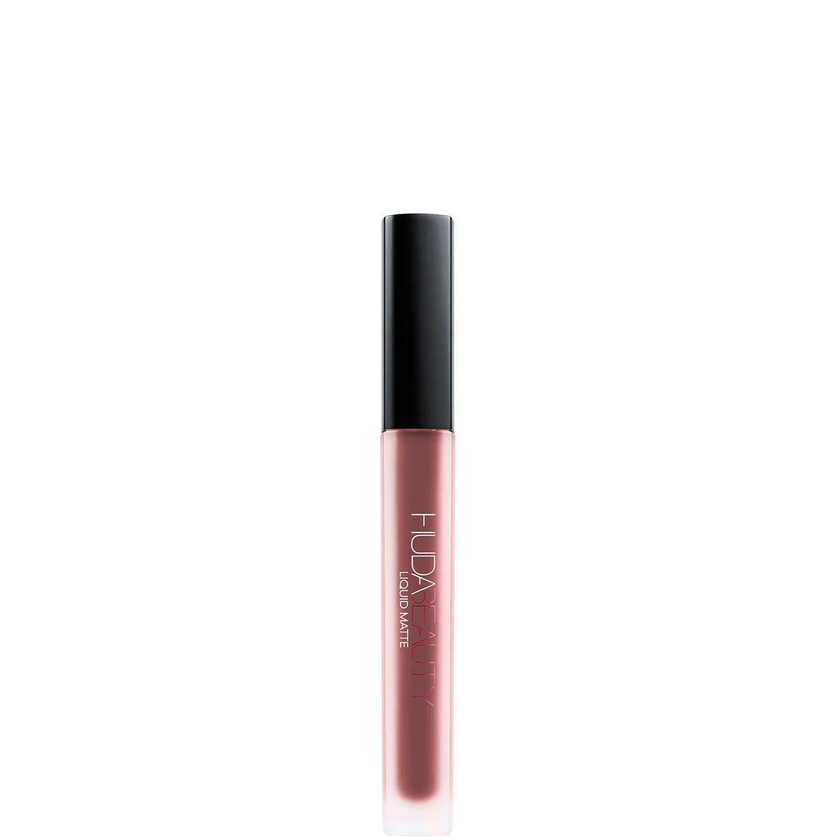 Huda Beauty Liquid Matte Ultra - Comfort Transfer - Proof Lipstick - First Class, slim lipstick tube with doe-foot applicator