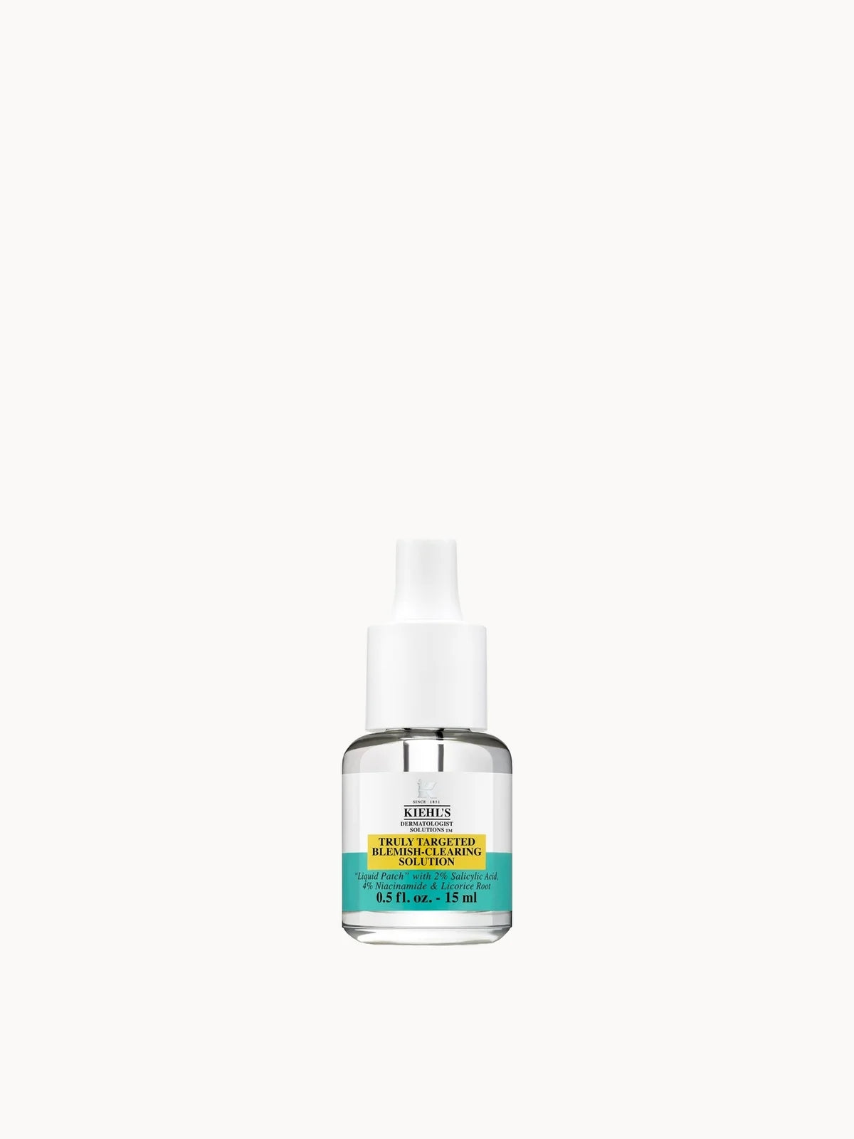 Kiehl's Truly Targeted Blemish - Clearing Solution 15ml, small liquid treatment bottle