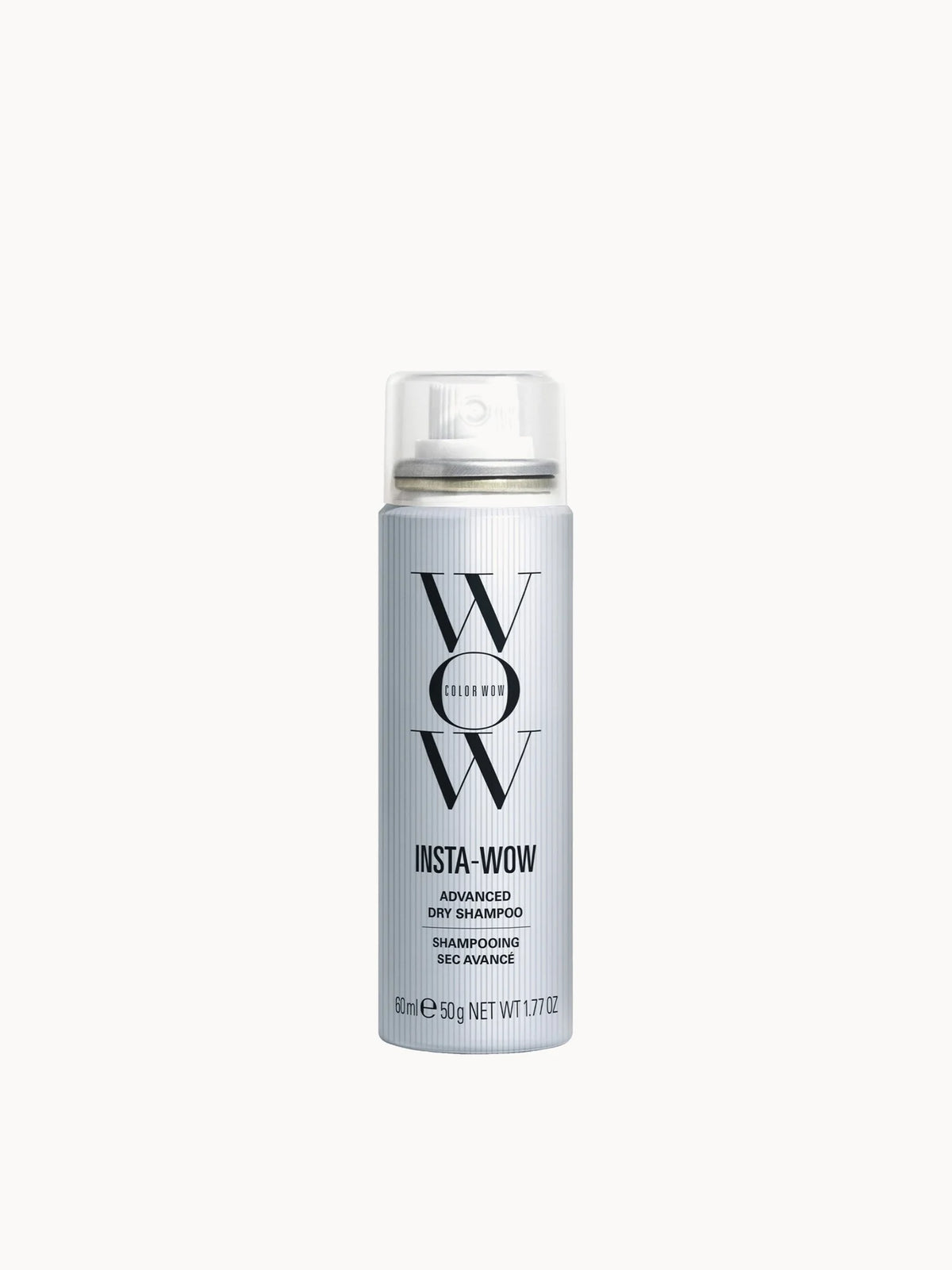 Color Wow Insta - Wow Dry Shampoo Mini 60ml, silver aerosol can