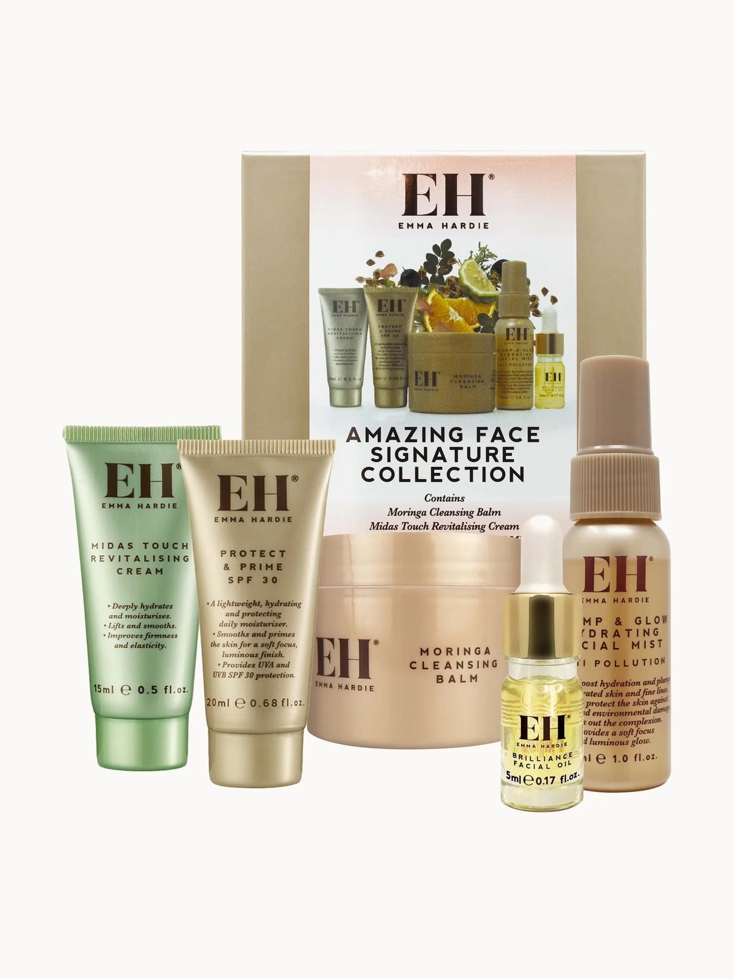 Emma Hardie Amazing Face Signature Collection five piece skincare set