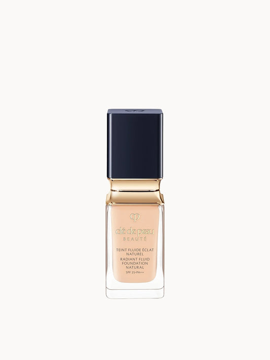 Cle de Peau Beaute Radiant Fluid Foundation Natural 35ml, glass bottle with gold pump