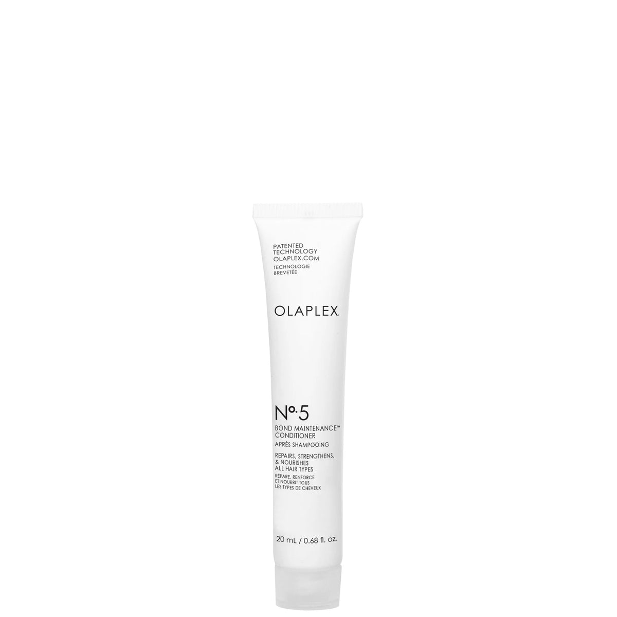 Olaplex No.5 Bond Maintenance Conditioner 20ml, small white and grey travel-size tube
