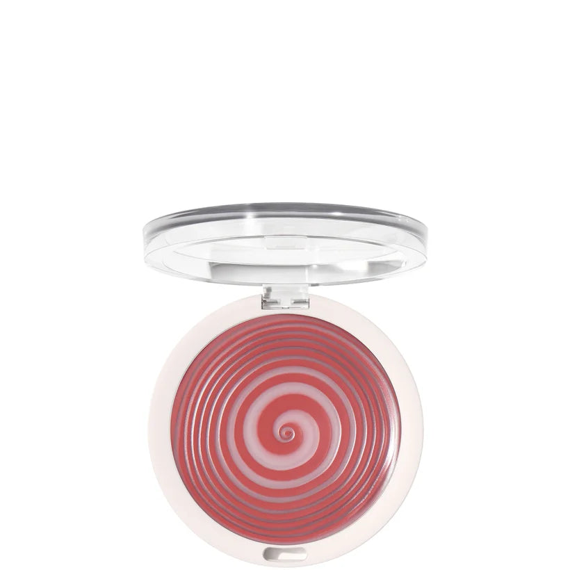 Morphe Huephoric Rush 3-in-1 Silk Blush Hypnotized cream blush compact in a rose terracotta shade