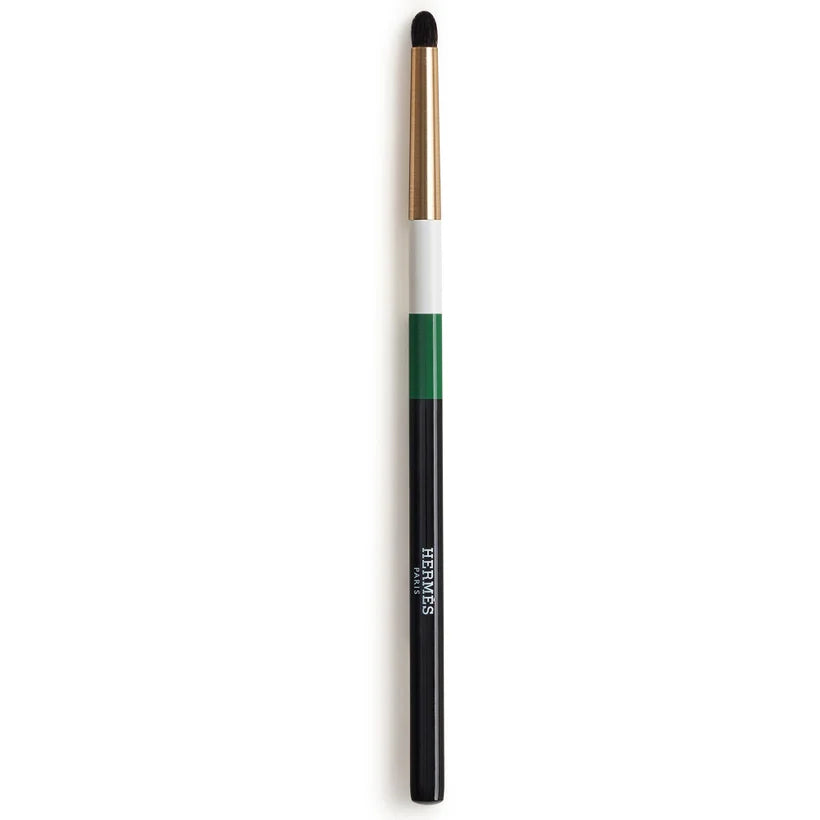 Hermès Precision Blending Eye Brush slim eye makeup brush with lacquered handle and tapered bristles
