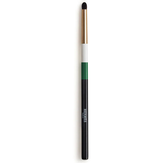 Hermès Precision Blending Eye Brush slim eye makeup brush with lacquered handle and tapered bristles