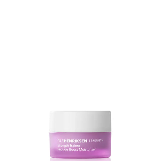 Ole Henriksen Strength Trainer Peptide Boost Moisturiser Deluxe Sample 7ml, deluxe peptide boost moisturiser sample for hydration and firmness.