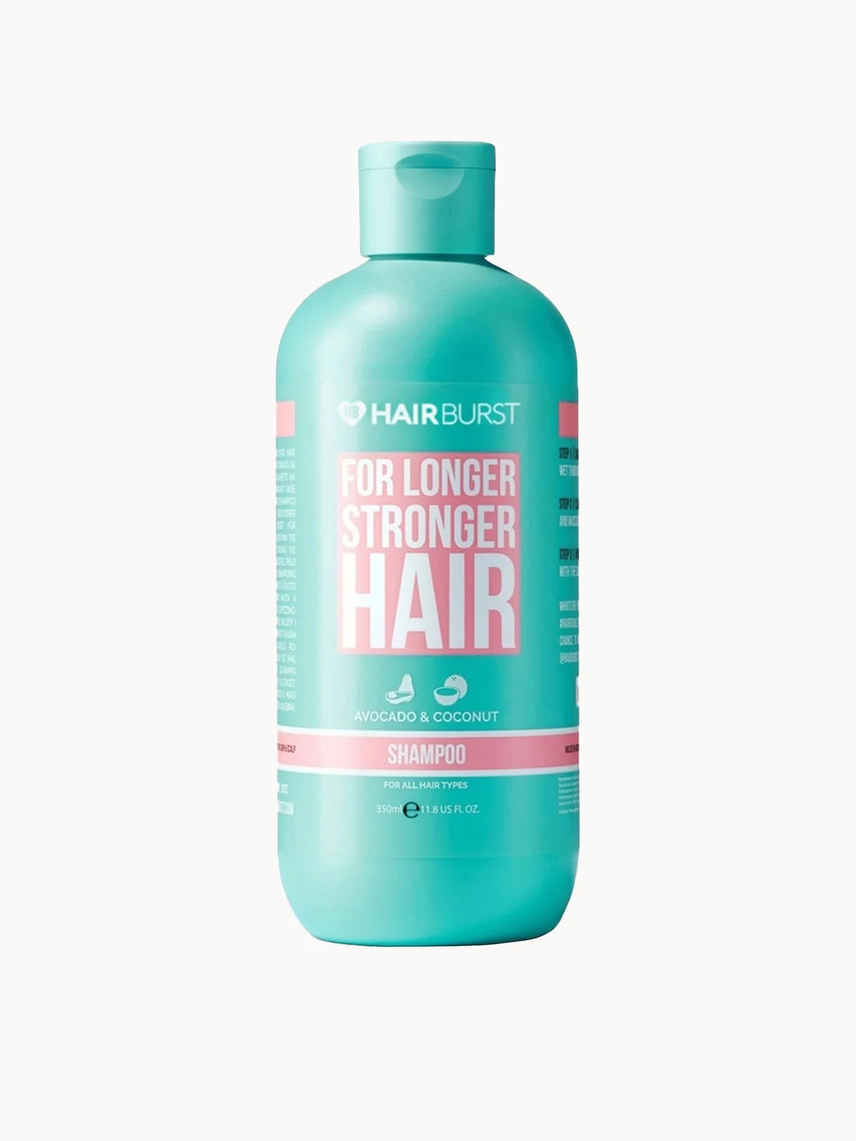Hairburst Shampoo for Longer Stronger Hair 350ml, shampoo bottle