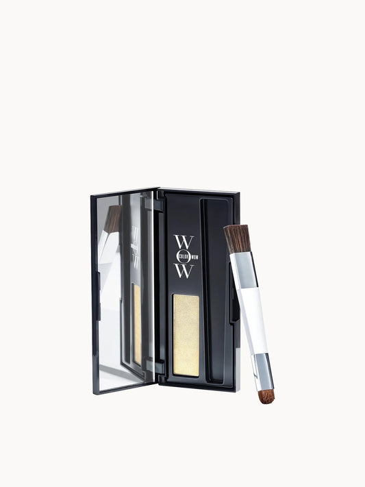 Color Wow Root Cover Up 2.1g - Platinum Blonde, compact root powder with dual-ended brush