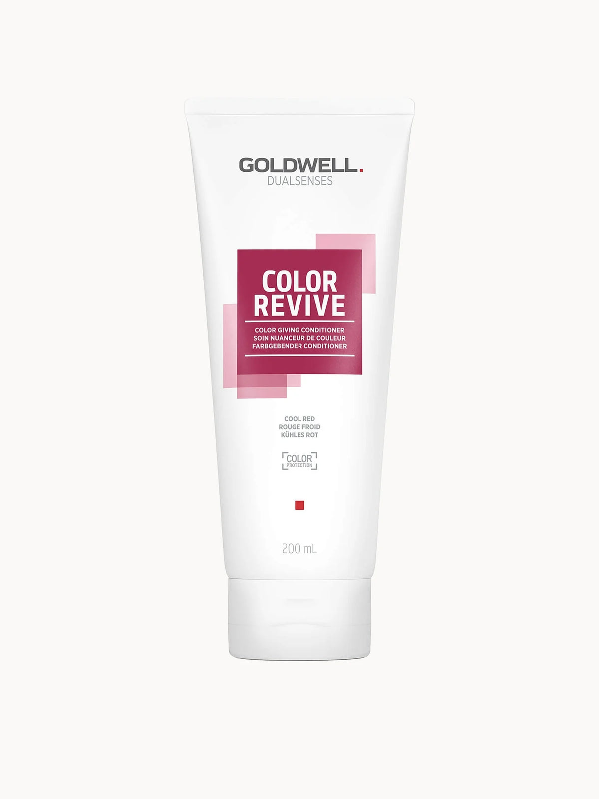 Goldwell Dualsenses Color Revive Conditioner 200ml Cool Red, red and pink bottle
