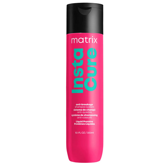 Matrix Anti-Breakage Shampoo 300ml, tall pink bottle with black cap and bold lettering