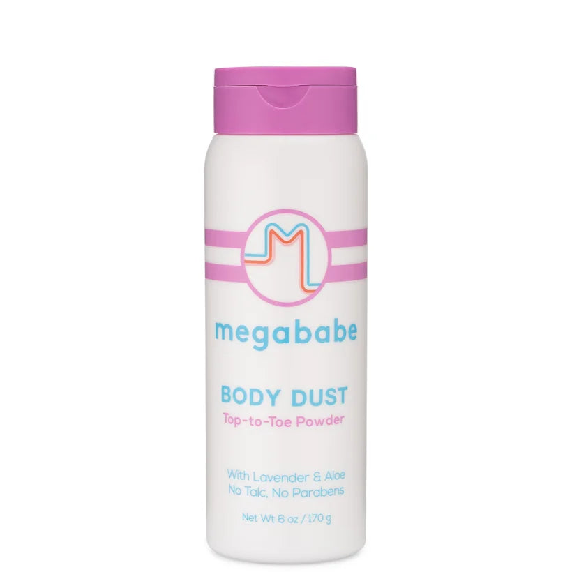 Megababe Body Dust Top-to-Toe anti-chafe powder 170g bottle