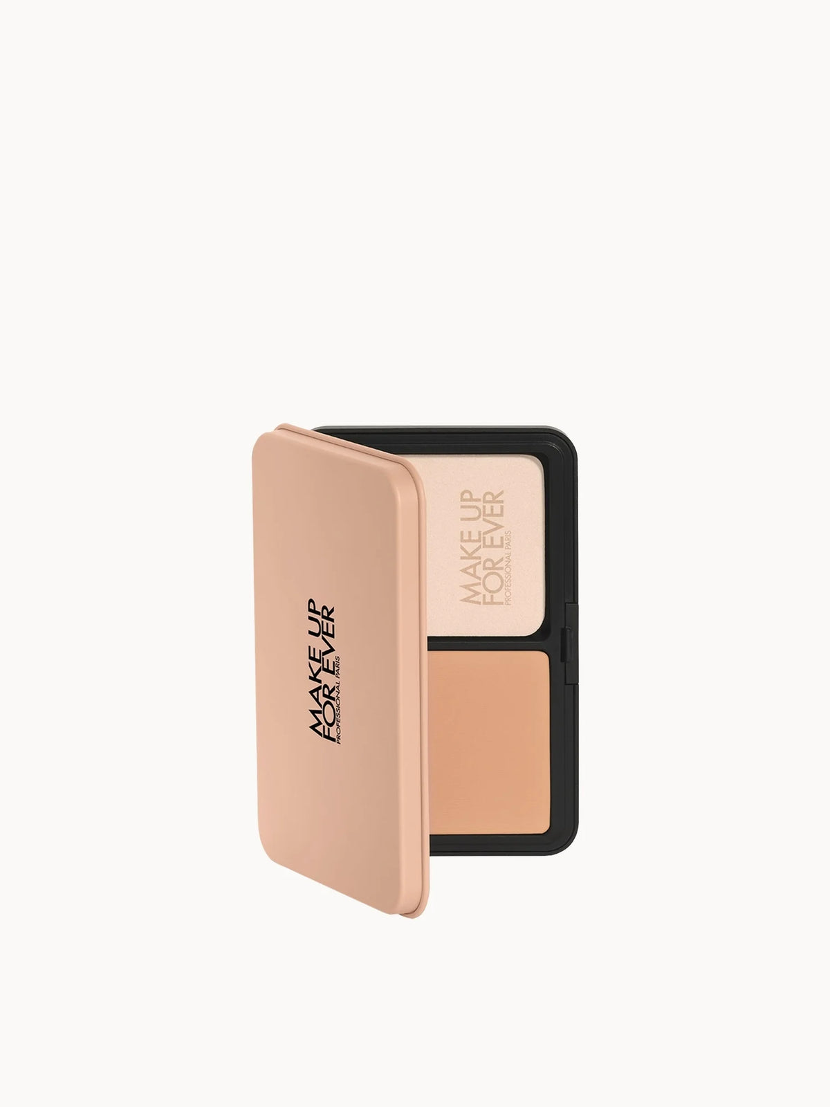 Make Up For Ever HD Skin Matte Velvet Powder Foundation - 2N26, black compact with built-in sponge applicator
