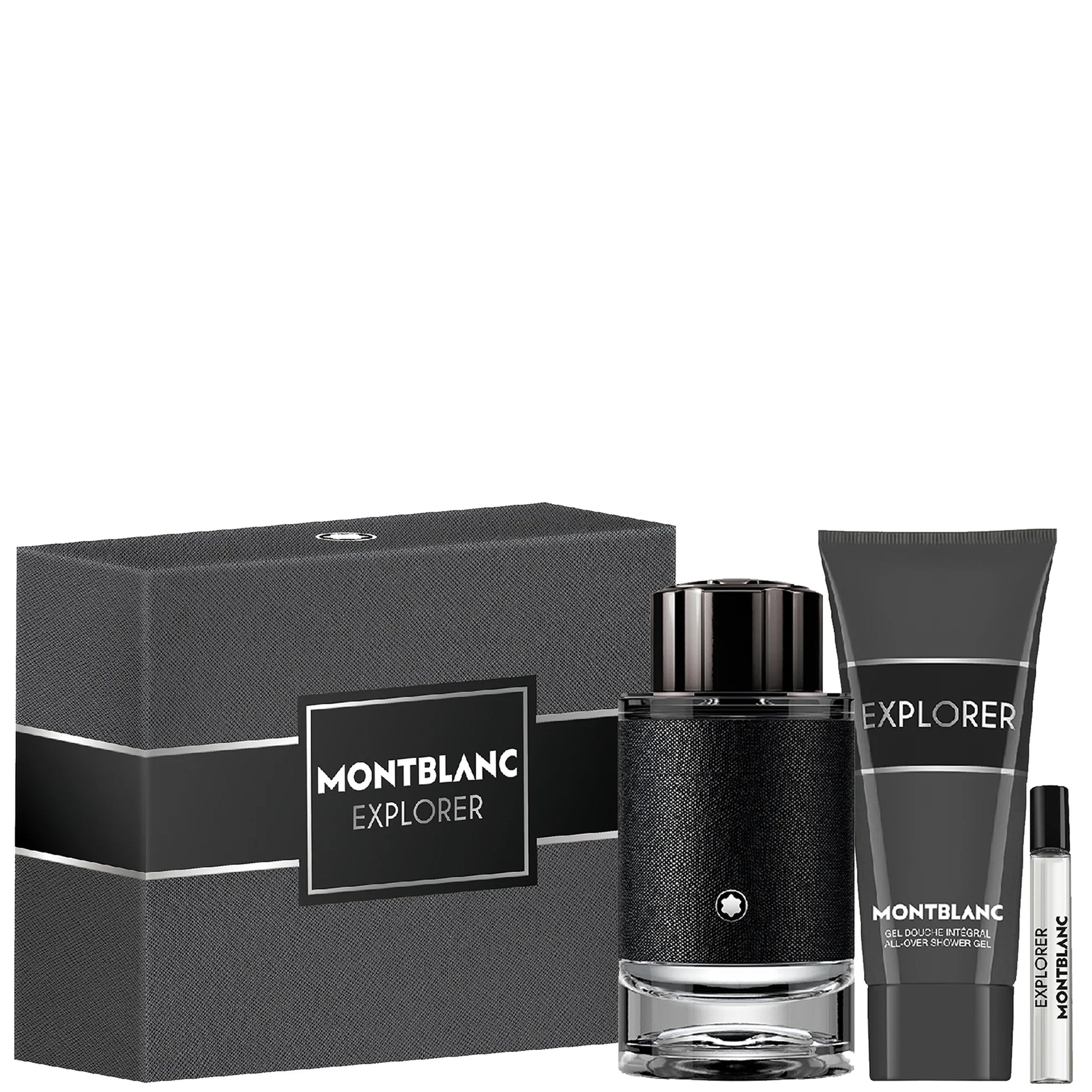 Montblanc Explorer Eau de Parfum gift set with travel spray and shower gel