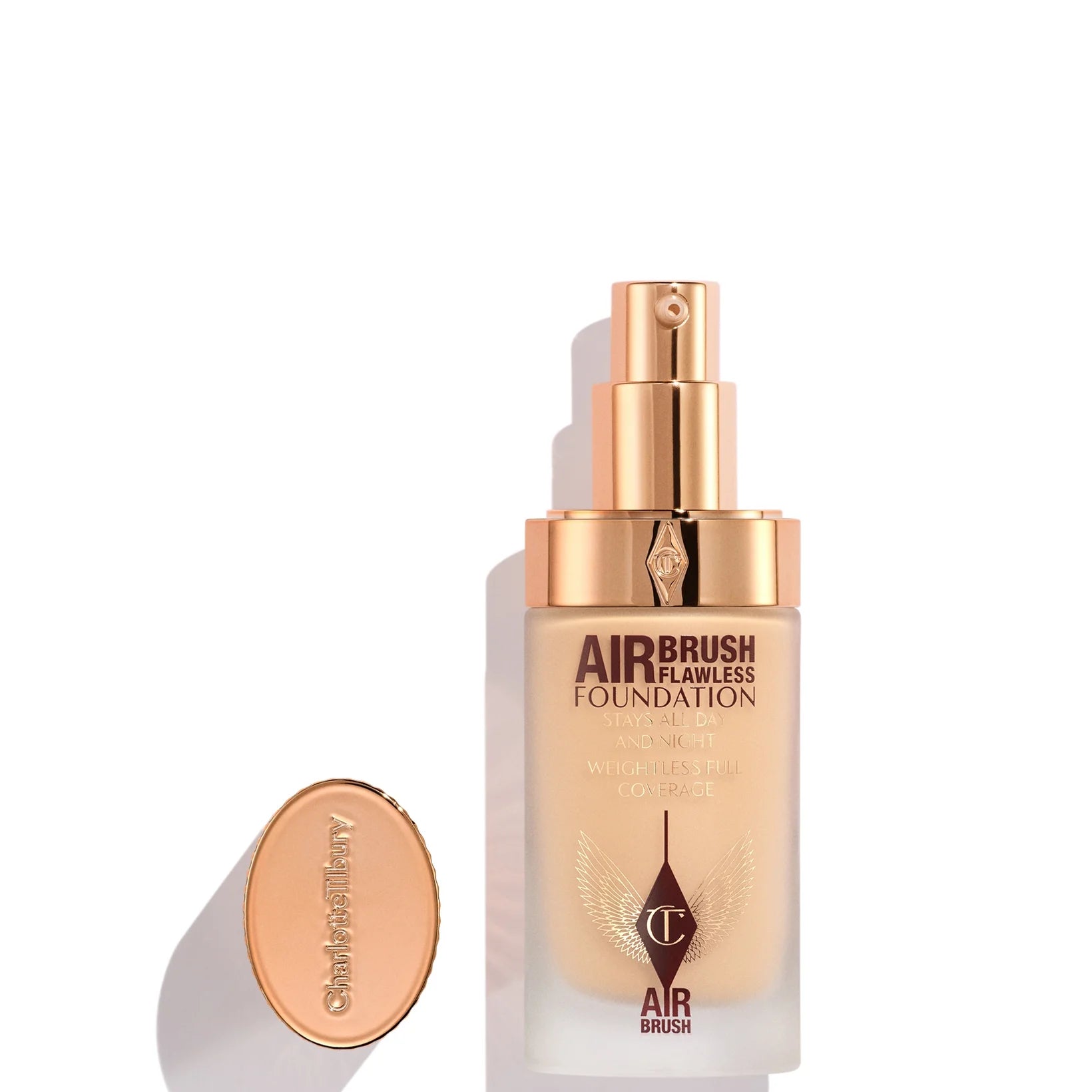 Charlotte Tilbury Airbrush Flawless Foundation shade 4 Warm, liquid foundation bottle