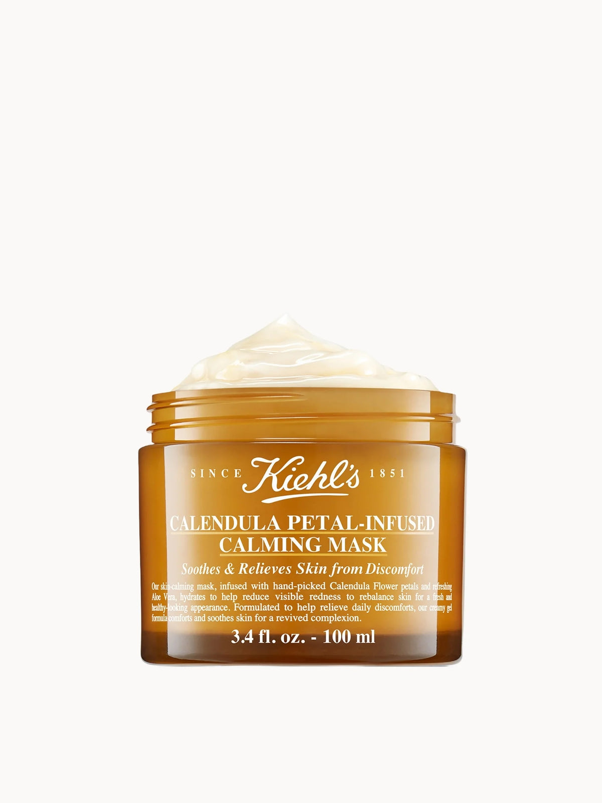 Kiehl's Calendula Petal - Infused Calming Mask 100ml, round jar with screw lid